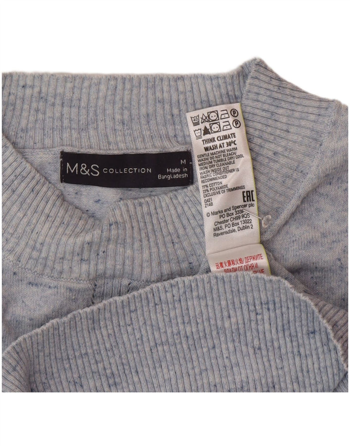 Marks & Spencer Γυναικείο πουλόβερ με λαιμόκοψη UK 14 μεσαίου μήκους μπλε
