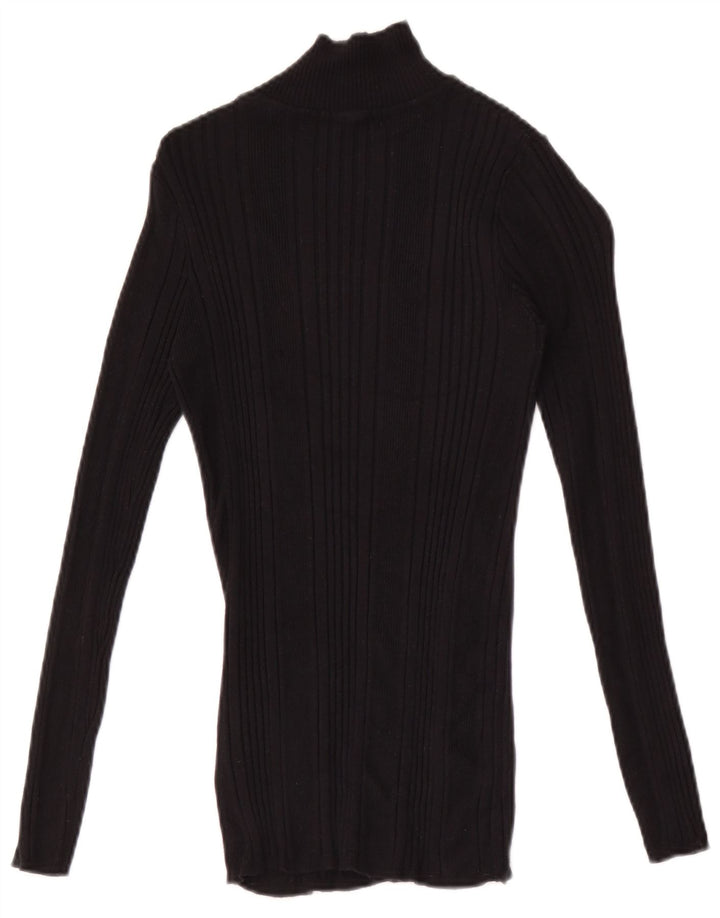 Marks & Spencer Γυναικείο τοπ μακρυμάνικο UK 10 Small Black Viscose