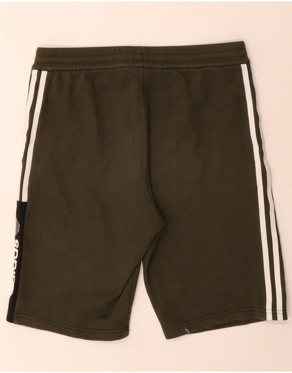 Adidas Boys Graphic Sport Shorts 15-16 Years Khaki Colourblock