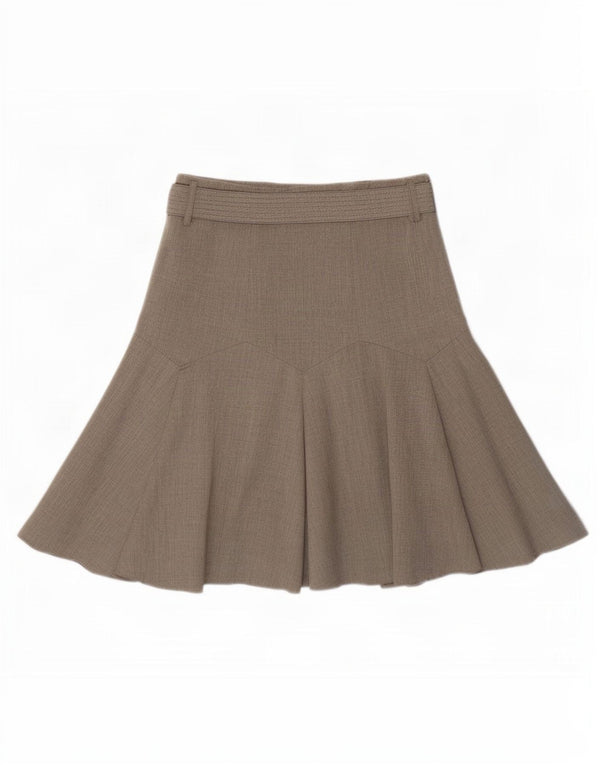 Marks & Spencer Γυναικεία φούστα UK 12 Medium W30 Beige Polyester