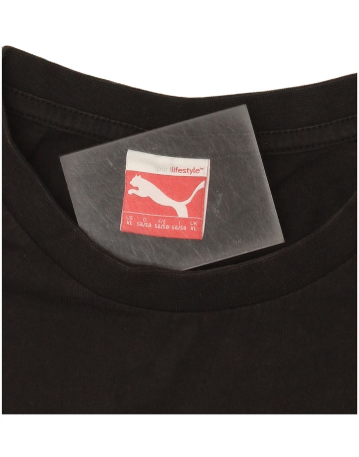Ανδρικό γραφικό τοπ Puma μακρυμάνικο XL μαύρο