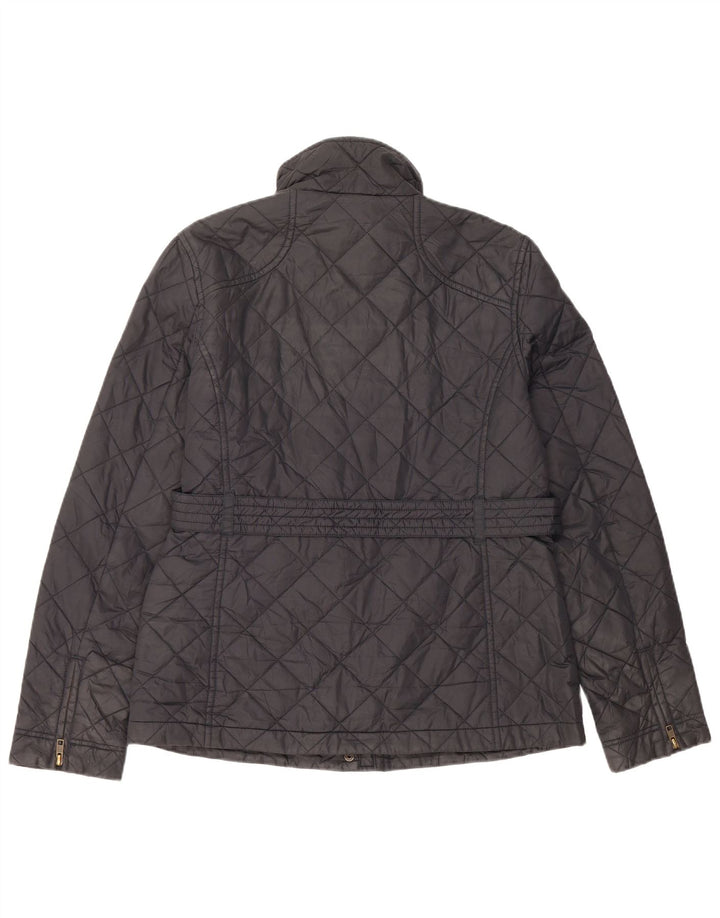 Jack Wills Γυναικείο καπιτονέ μπουφάν UK 14 μεγάλο μαύρο νάιλον