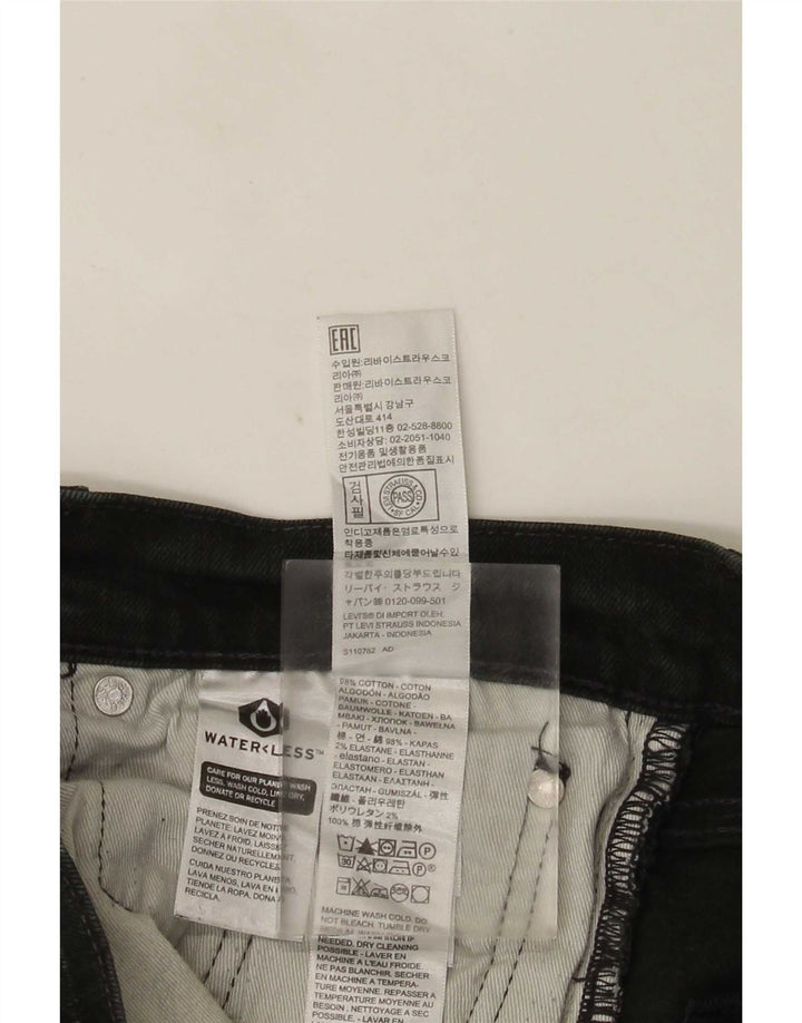 Ανδρικό τζιν Levi's Slim W30 L32 Μαύρο βαμβακερό