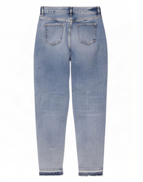 Marks & Spencer Γυναικεία Mom Tapered Jeans UK 12 Medium W32 L28 Blue
