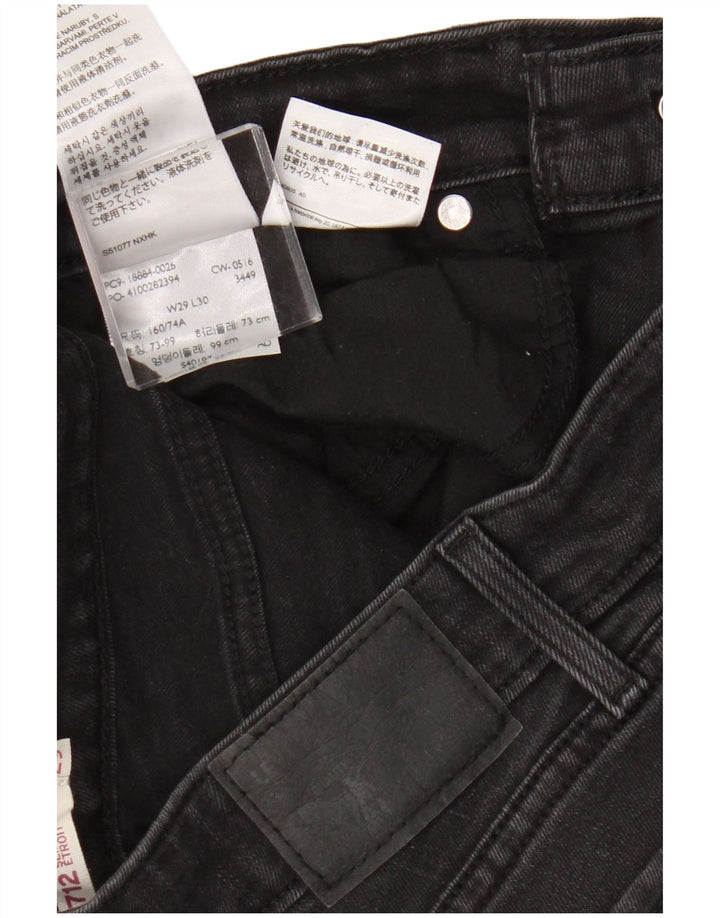 Levi's Womens 712 Slim Jeans W29 L30 Γκρι βαμβακερό