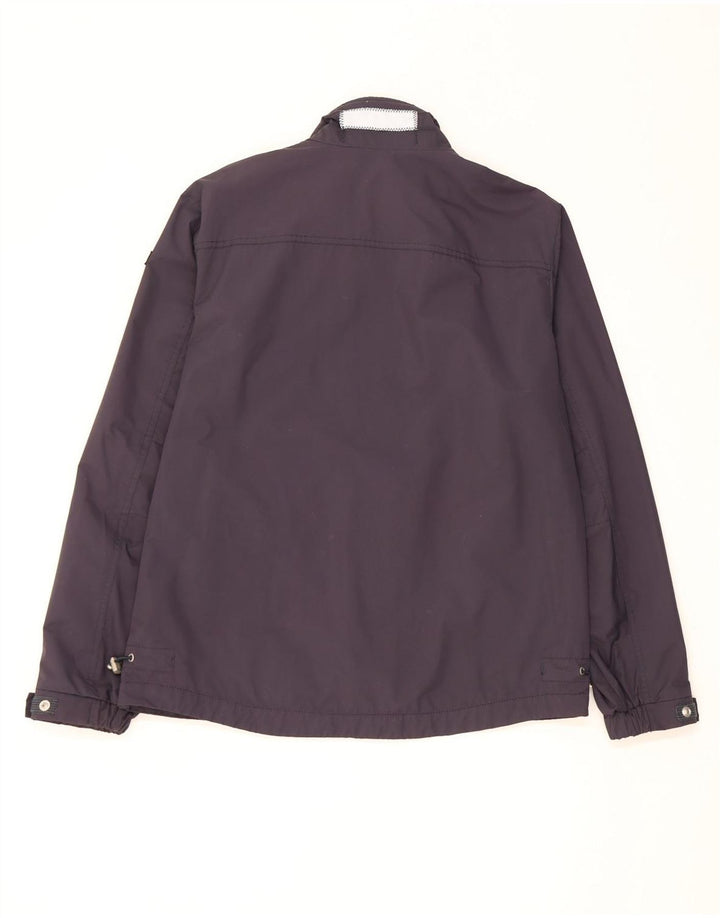 Napapijri Ανδρικό γεωγραφικό μπουφάν βροχής UK 40 Large Navy Blue Polyamide