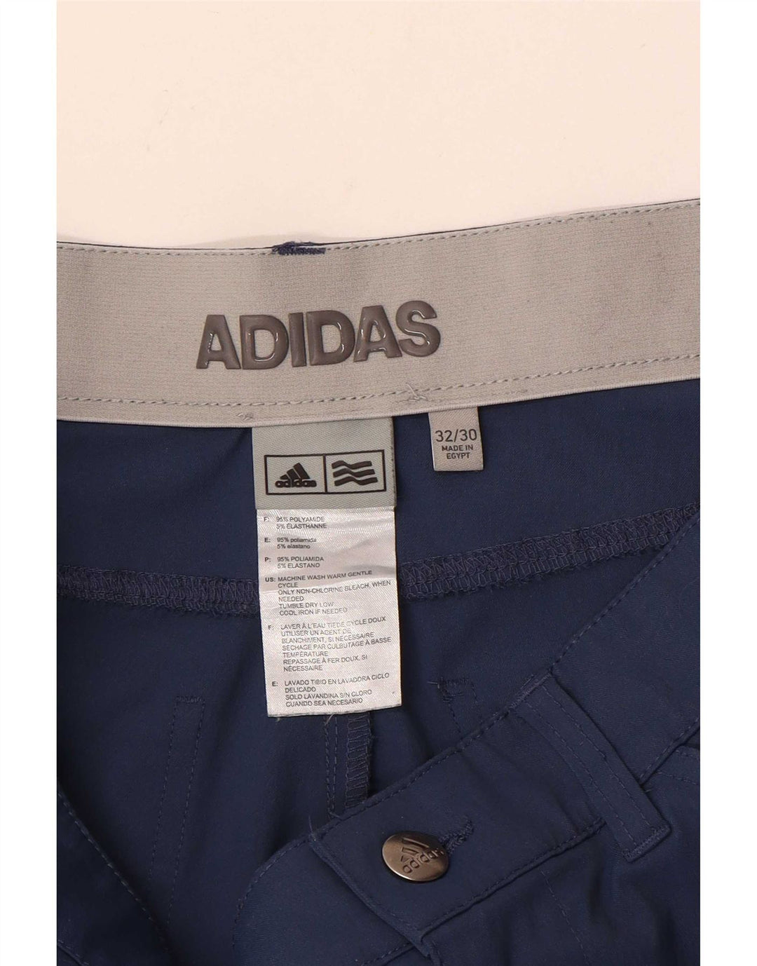 Ανδρικό Slim Casual Παντελόνι Adidas W32 L30 Blue Polyamide