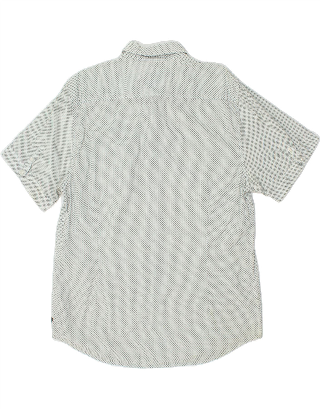 GUESS Mens Short Sleeve Shirt XL White Spotted Cotton Vintage Guess and Second-Hand Guess from Messina Hembry 