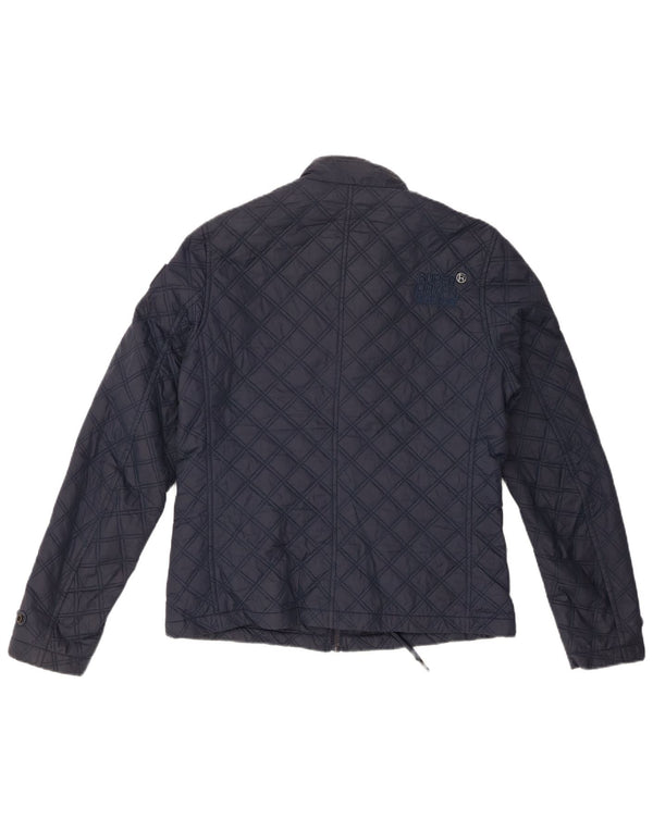 Superdry γυναικείο καπιτονέ μπουφάν UK 12 Medium Navy Blue