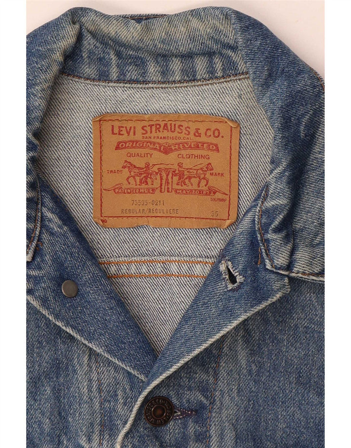 Levi's Γυναικείο Τζιν Μπουφάν UK 8 Small Blue