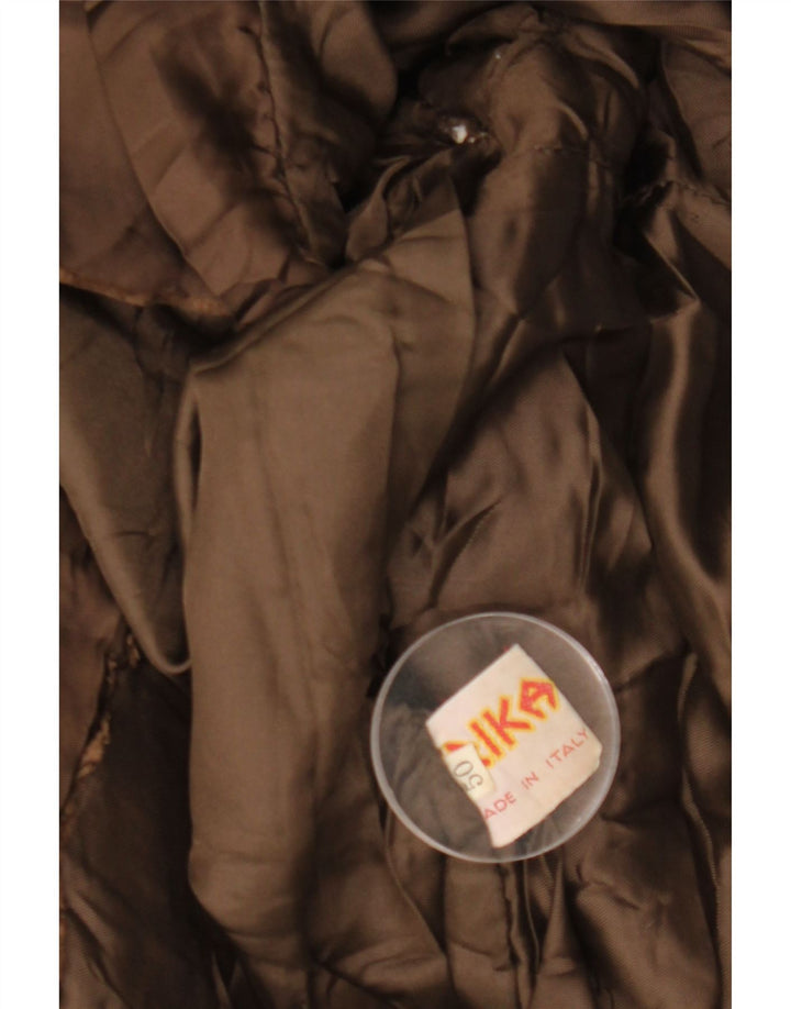 Ανδρικό δερμάτινο μπουφάν VINTAGE Military IT 50 Μεγάλο Καφέ