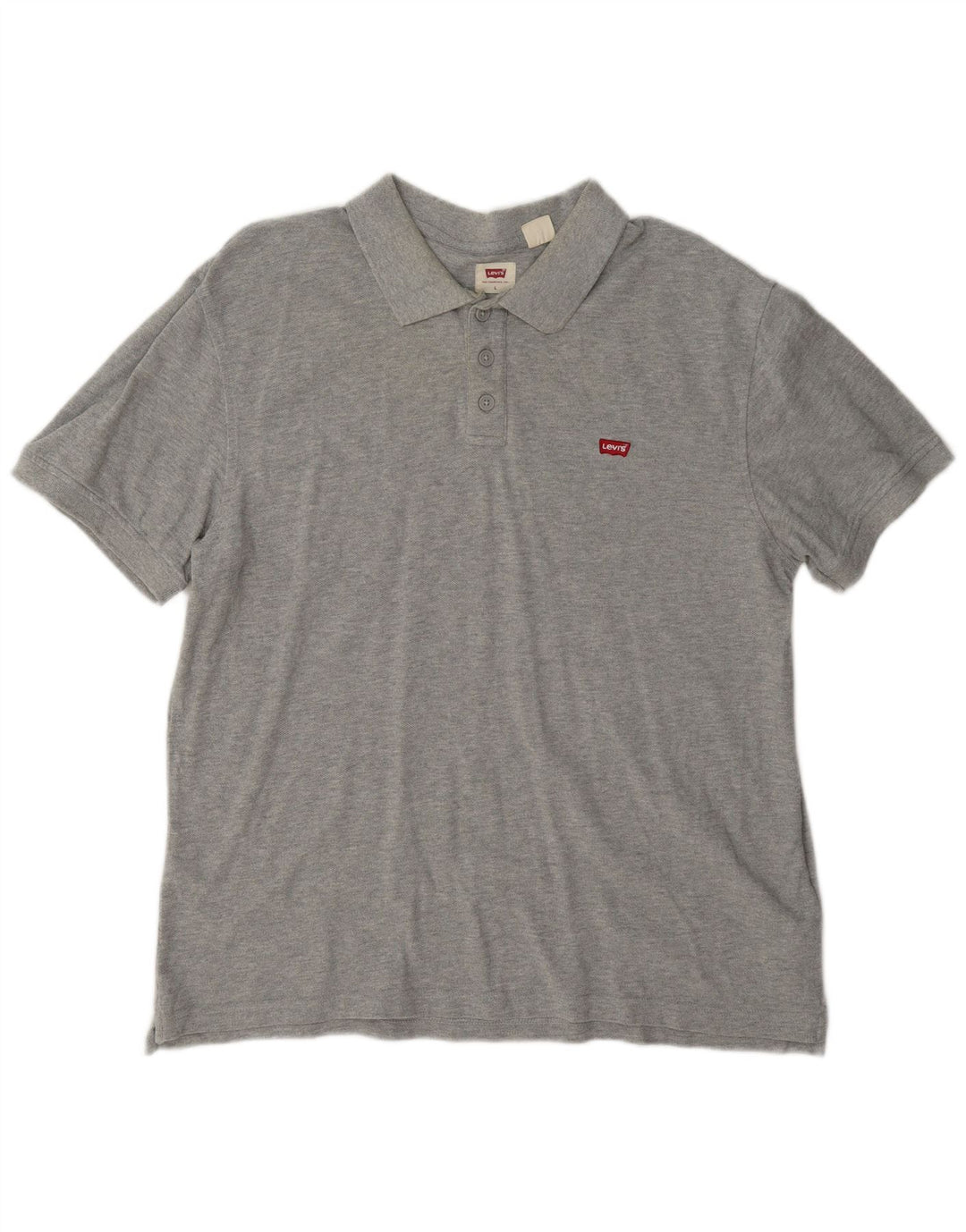 Levi's Mens Polo Shirt Large Grey Cotton