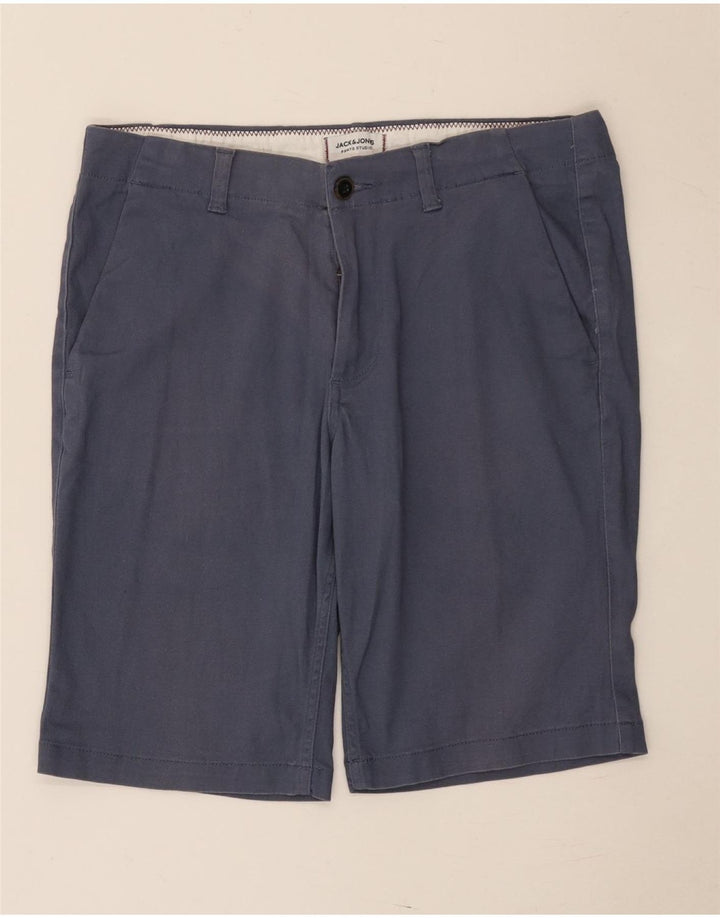 Ανδρικό σορτς Chino Jack & Jones, μεσαίο W32, μπλε βαμβακερό