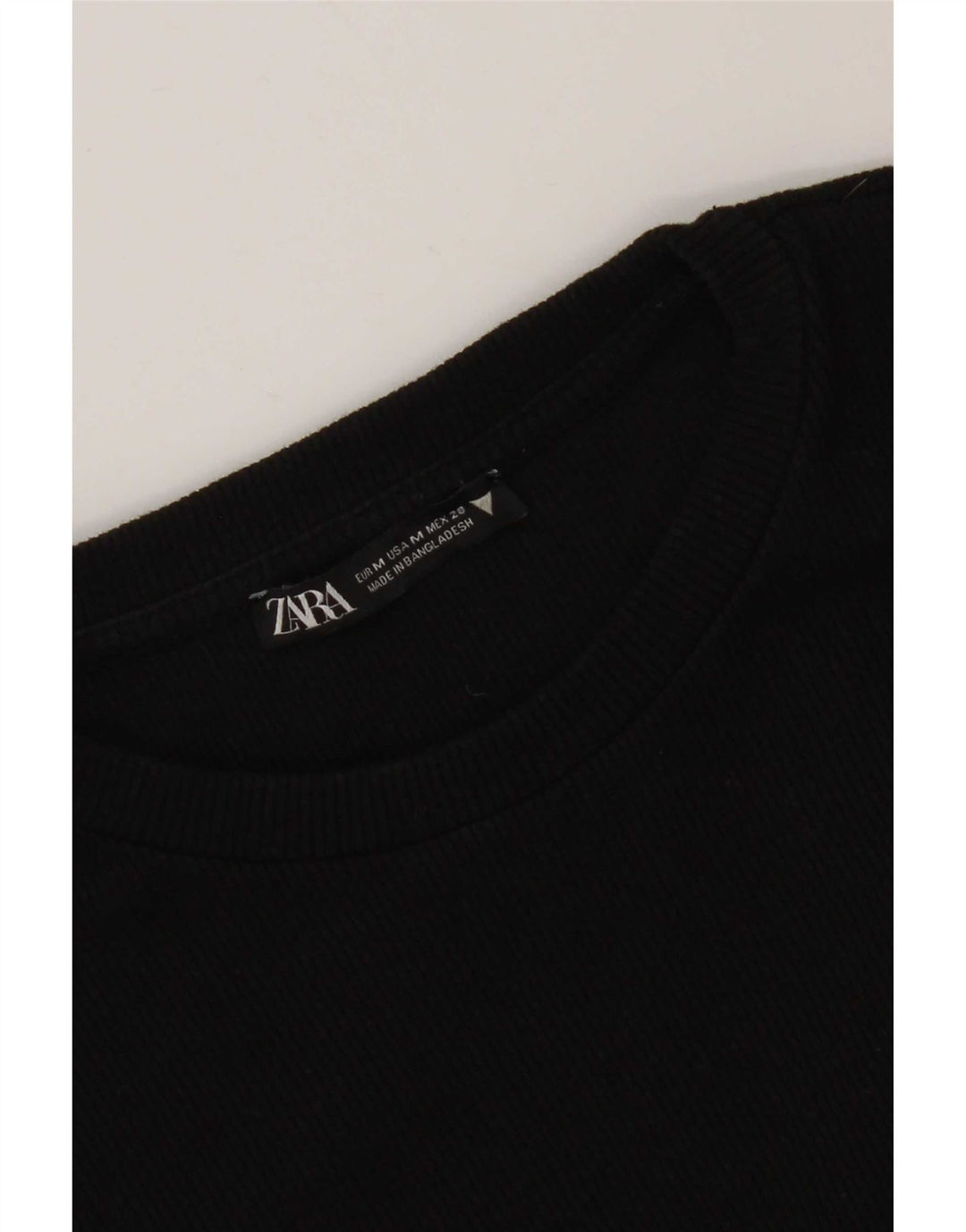 Zara Γυναικείο Jumper Φόρεμα UK 12 Medium Black