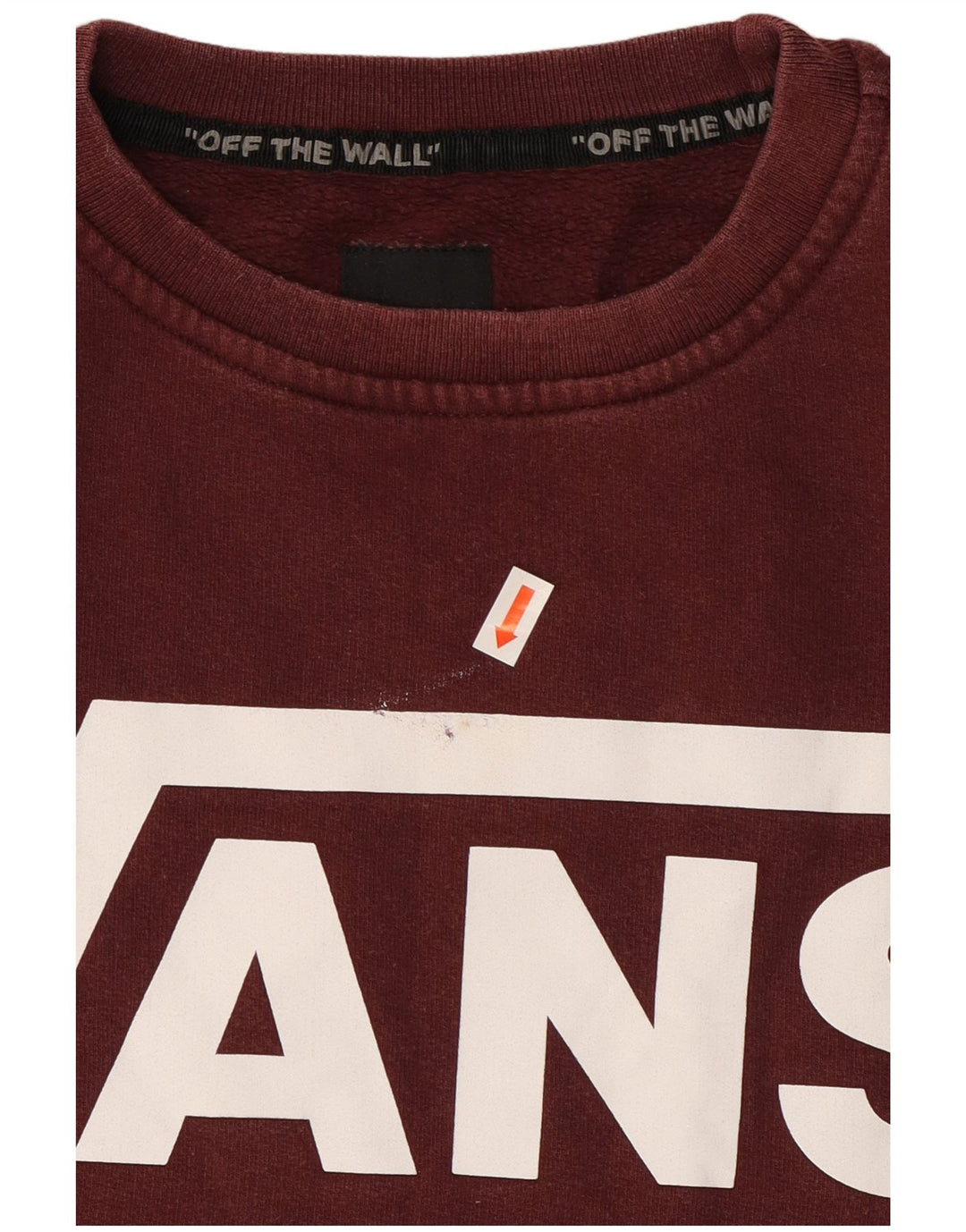 Ανδρικό γραφικό φούτερ Vans Jumper Μικρό Βουργουνδί Βαμβακερό