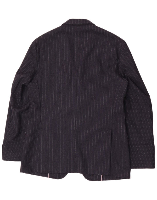 Brooksfield Ανδρικό σακάκι με 3 κουμπιά μπλέιζερ IT 50 Large Navy Blue Pinstripe