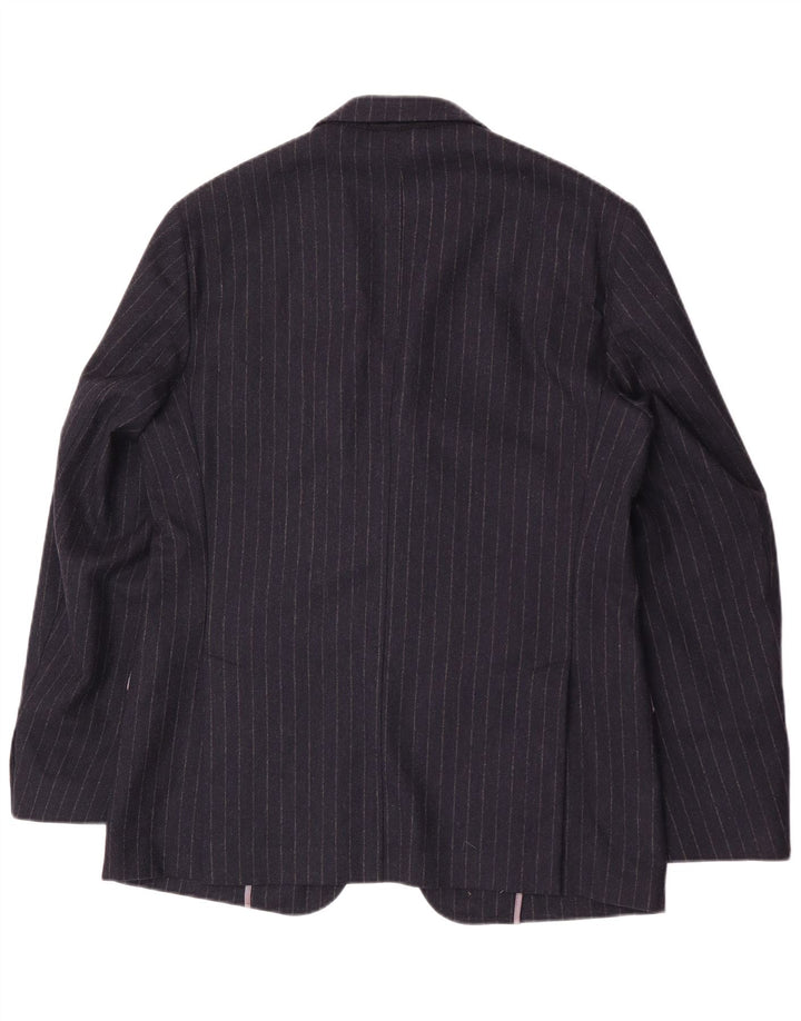 Brooksfield Ανδρικό σακάκι με 3 κουμπιά μπλέιζερ IT 50 Large Navy Blue Pinstripe