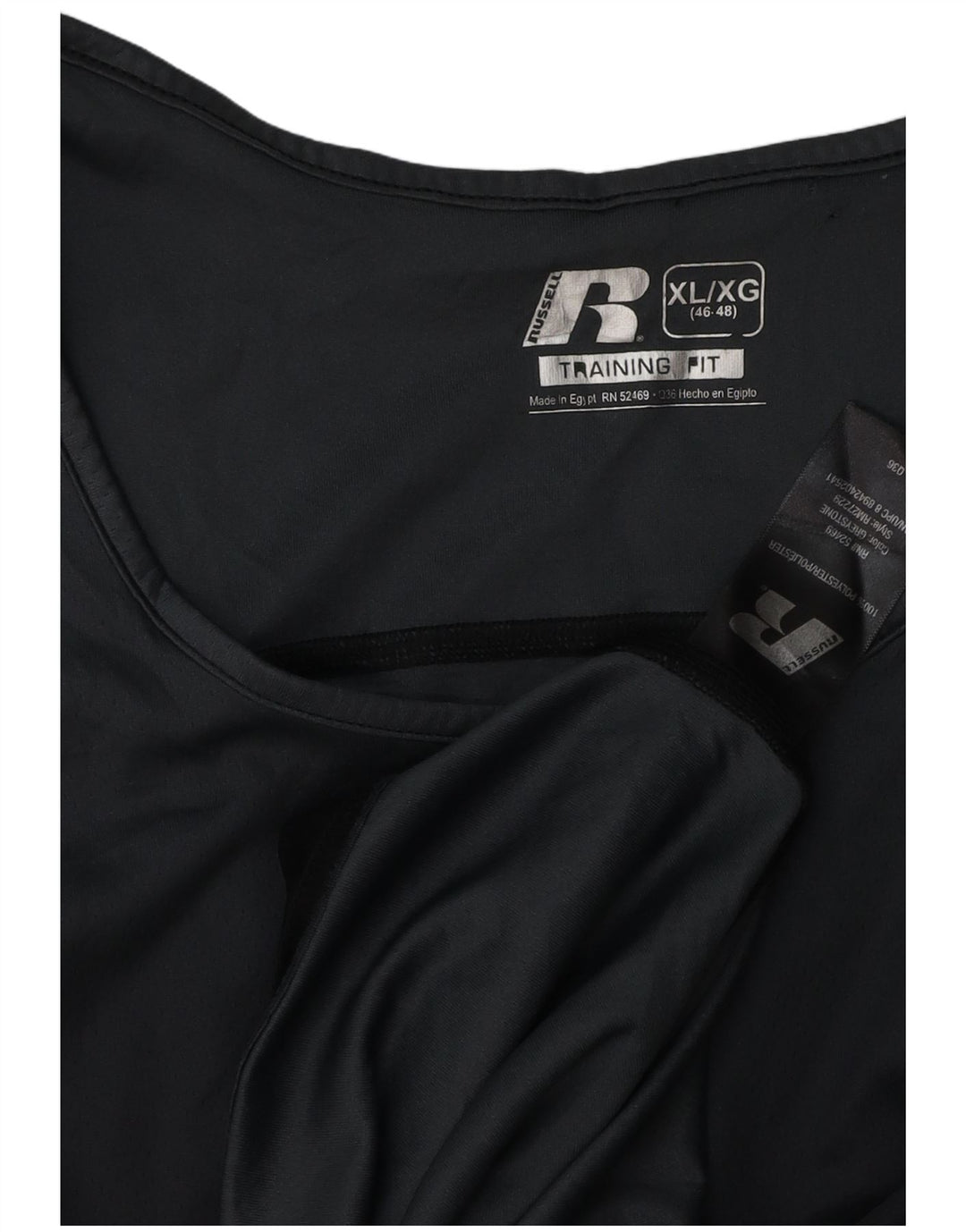 RUSSELL ATHLETIC Ανδρικό γιλέκο τοπ UK 46/48 XL μαύρο πολυεστέρα