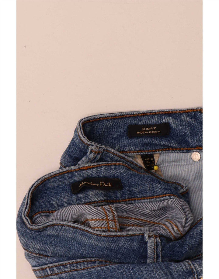 Massimo Dutti Γυναικείο Slim Jeans EU 40 Medium W30 L32 Μπλε βαμβακερό