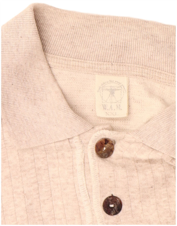 Ανδρικό πουλόβερ με λαιμόκοψη VINTAGE 2XL Μπεζ