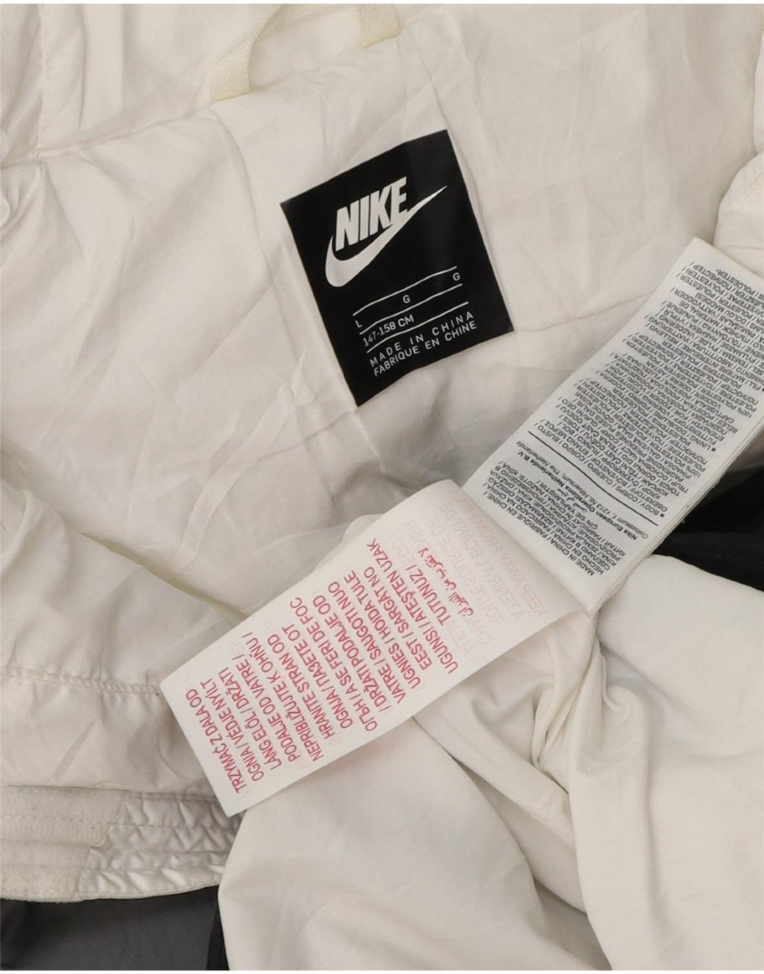 Μπουφάν Nike Boys με κουκούλα με επένδυση 12-13 ετών Μεγάλο πολύχρωμο μπλοκ χρώματος