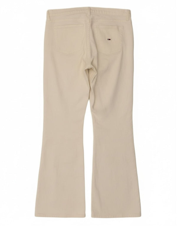 Tommy Hilfiger Γυναικείο τζιν με φλάντζα W32 L30 από λευκό βαμβακερό