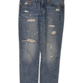 Levi's Womens 501 Distressed Straight Jeans W29 L28 Blue Cotton