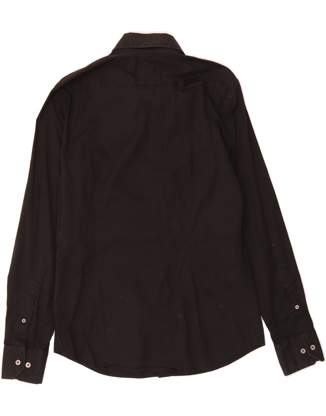 GAS Mens Shirt Medium Black Cotton Classic Vintage Gas and Second-Hand Gas from Messina Hembry 