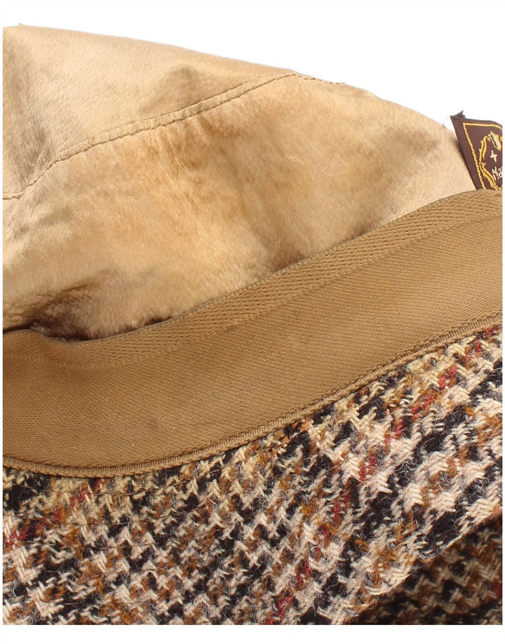 Vintage Ανδρικό Καπέλο Bucket Μεγάλο Μπεζ Houndstooth Classic