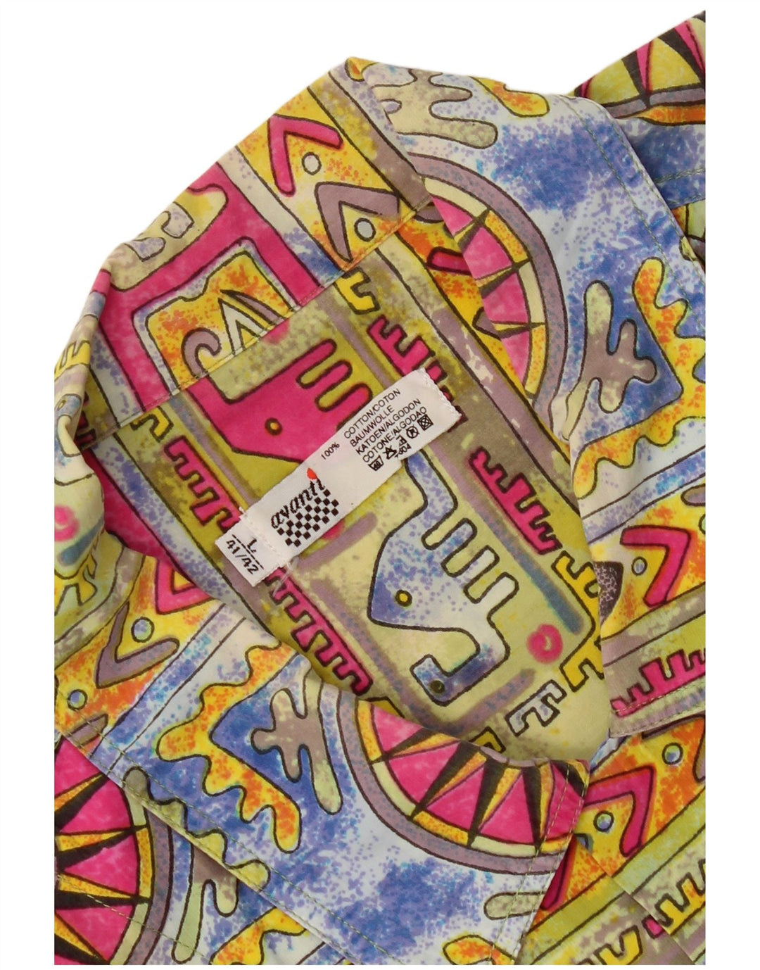 Avanti Ανδρικό πουκάμισο Abstract Pattern Μέγεθος 41/42 Μεγάλο Πολύχρωμο