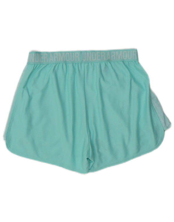 Γραφικό αθλητικό σορτς UNDER Armour Γυναικείο Heat Gear UK 8 Small Turquoise