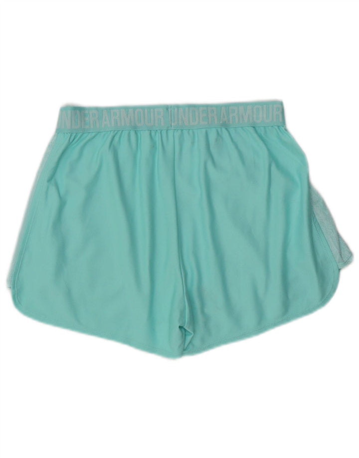 Γραφικό αθλητικό σορτς UNDER Armour Γυναικείο Heat Gear UK 8 Small Turquoise
