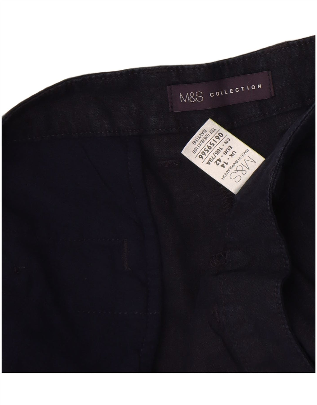 Marks & Spencer Γυναικείο σορτς Chino UK 14 Large W34 Navy Blue Lenn