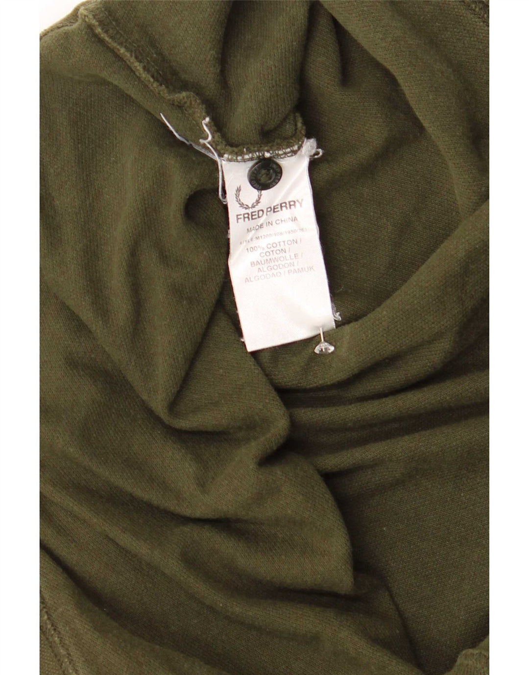 Fred Perry Ανδρικό Πόλο Μπλουζάκι Μεγάλο Χακί Ριγέ Βαμβακερό