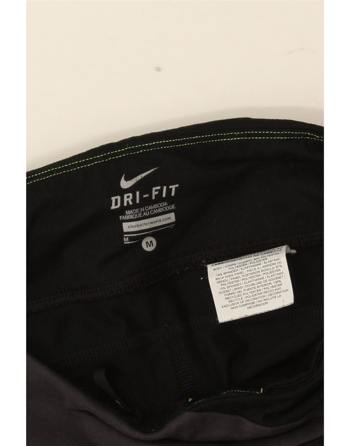 Γυναικεία κολάν Nike Dri Fit UK 12 Medium Black Colourblock Polyester