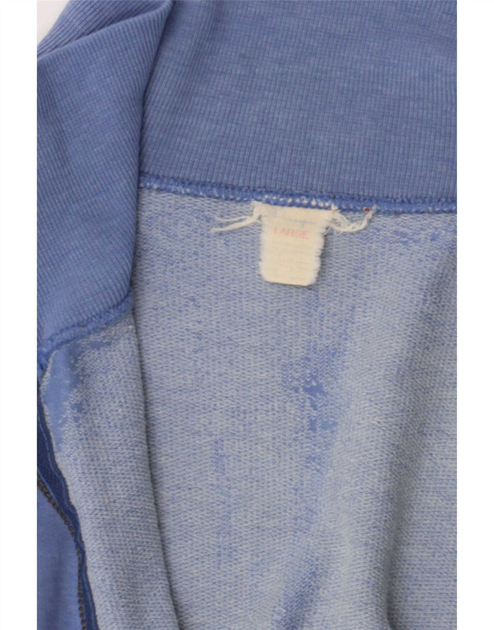 Champion Womens Oversized Graphic αθλητική φόρμα Top Jacket UK 16 Large Blue