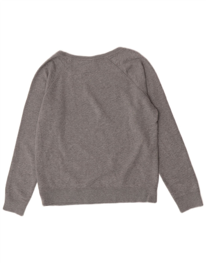 Γυναικείο φούτερ Nike με γραφική χαλαρή εφαρμογή Jumper UK 14 Μεσαίο γκρι βαμβακερό