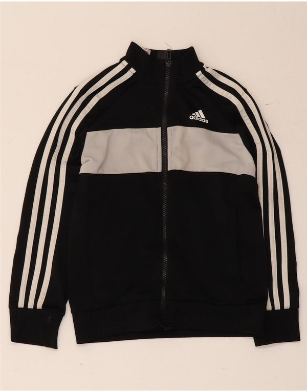 Adidas Boys αθλητική φόρμα Adidas Top Jacket 7-8 Years Black Colourblock Polyester