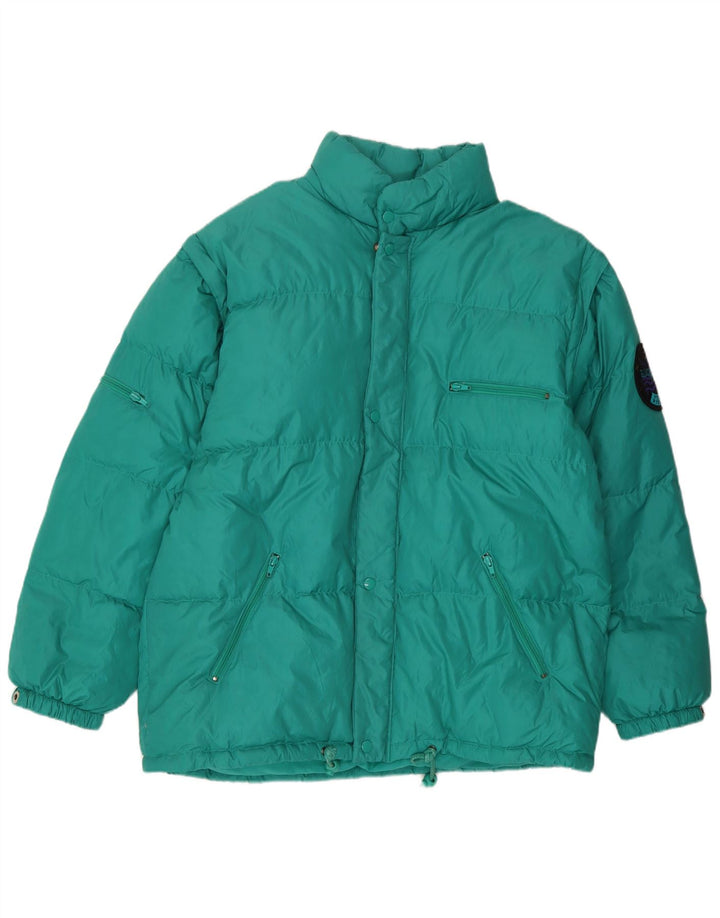 Vintage Ανδρικό μπουφάν με επένδυση UK 38 Medium Green Nylon