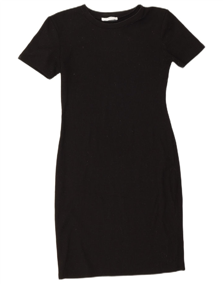 Zara Γυναικείο φόρεμα Trafaluc UK 12 Medium Black Polyester