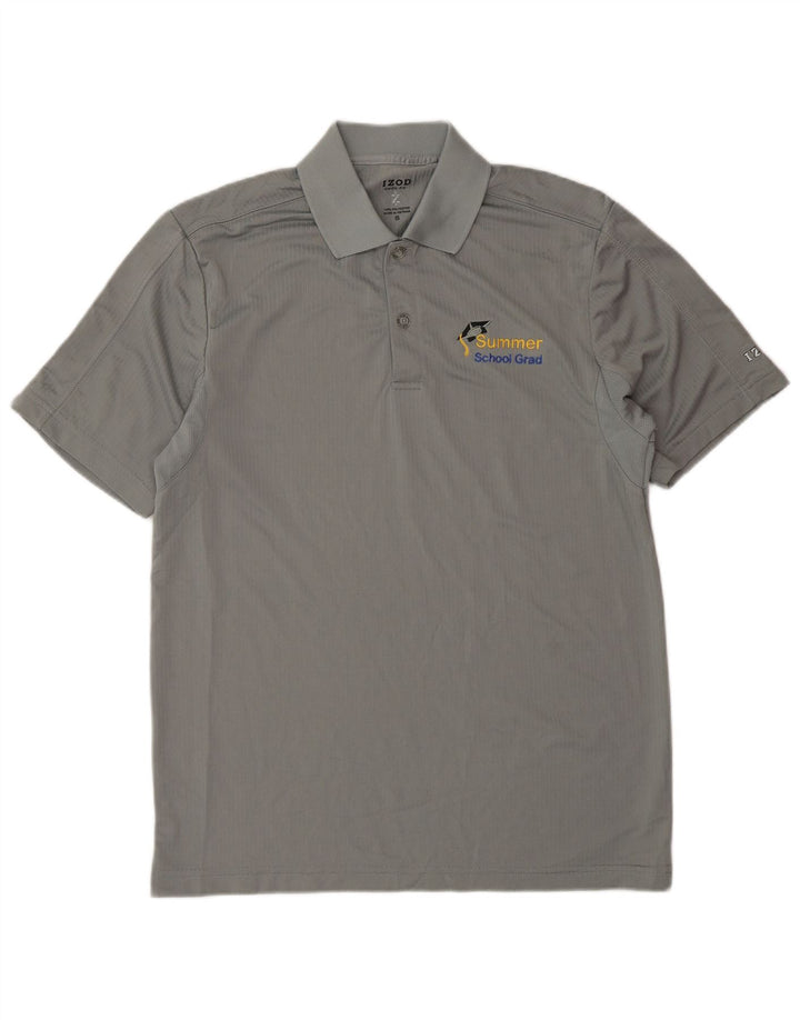 Izod Ανδρικό πουκάμισο Polo Μικρό Γκρι Πολυεστέρας