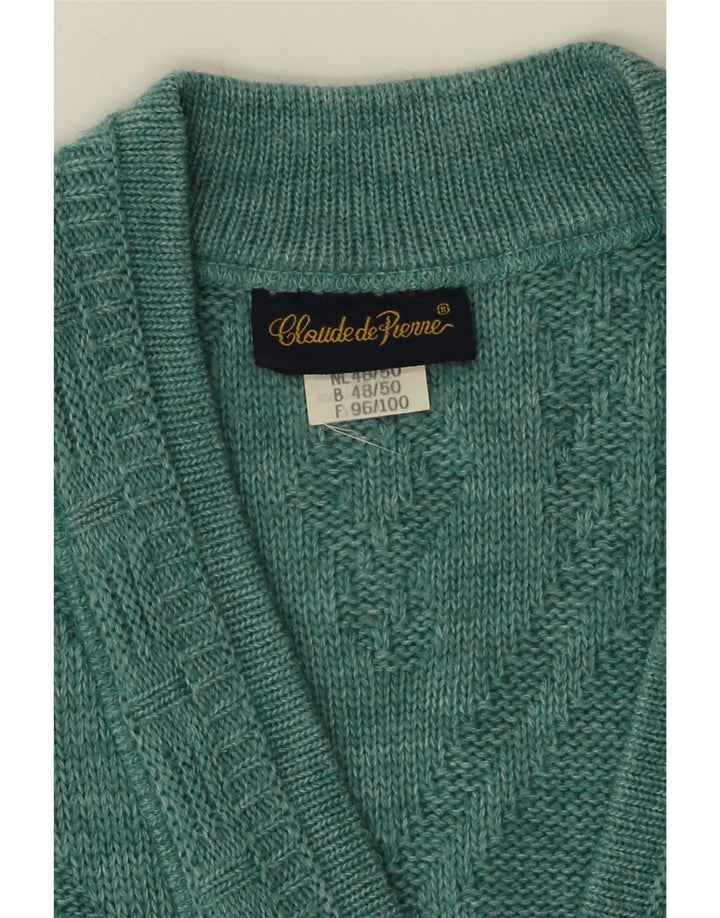 Claude De Pierre Ανδρικό αμάνικο πουλόβερ IT 48/50 Medium Blue
