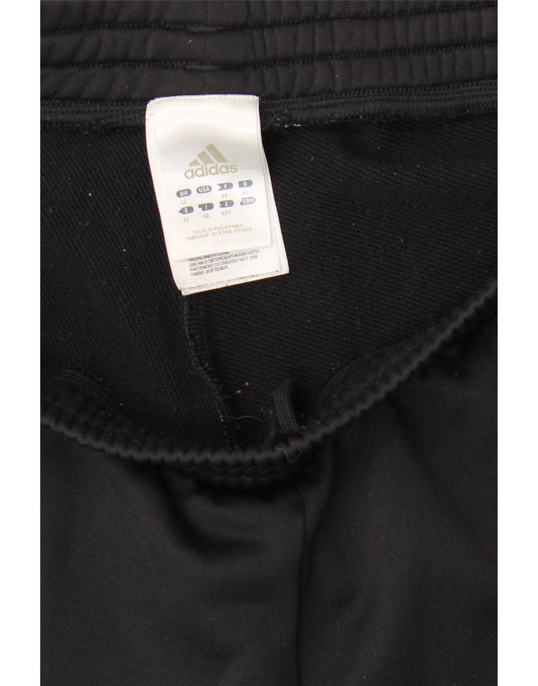 Γυναικεία αθλητική φόρμα Adidas Παντελόνι UK 16 Large Μαύρο Πολυεστέρας