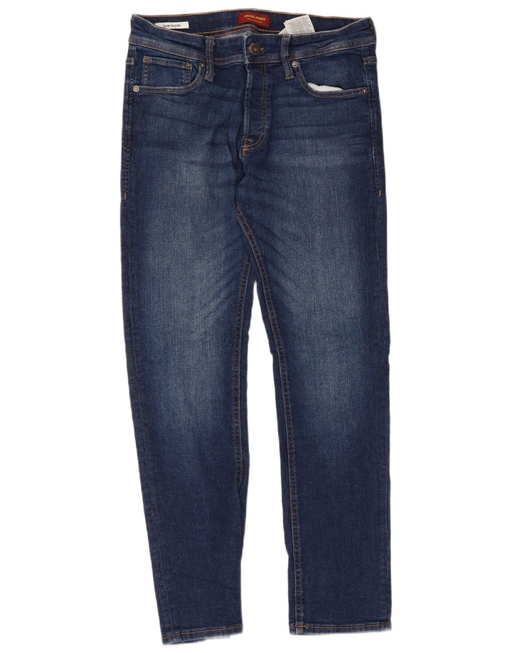 Jack & Jones Ανδρικό Τζιν GLENN Slim W32 L30 Μπλε βαμβακερό