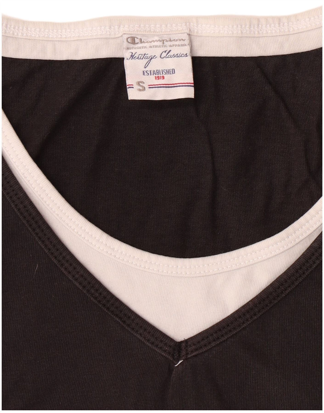 Γυναικείο T-shirt CHAMPION Heritage Classics γραφικό Top 10 Small Black