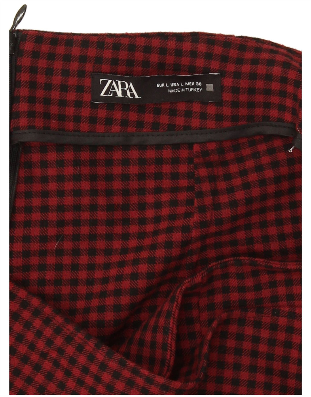 Zara Γυναικείο Casual Σορτς Μεγάλο W30 L3 Κόκκινο Gingham
