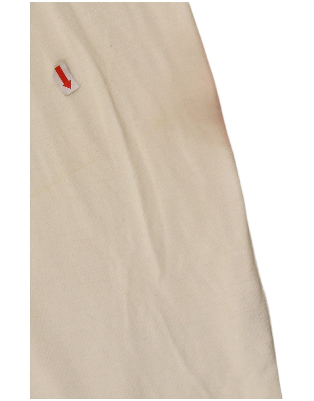 SERGIO TACCHINI Mens Polo Shirt Small Off White Striped Cotton