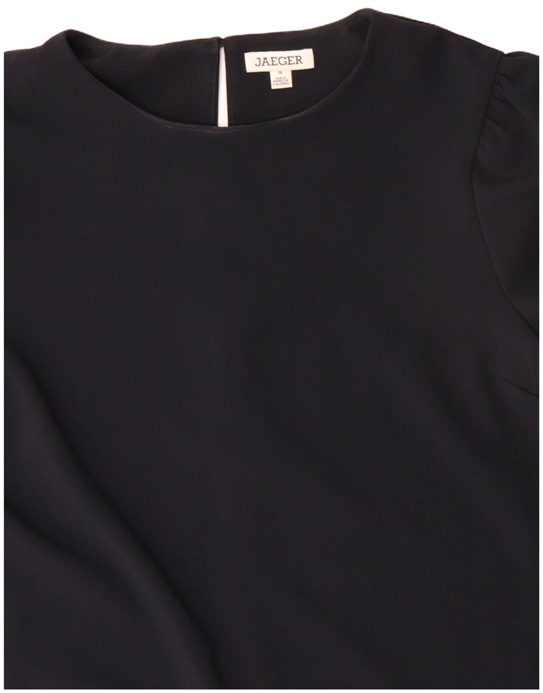 Γυναικείο μακρυμάνικο φόρεμα JAEGER Shift UK 18 XL Navy Blue Polyester