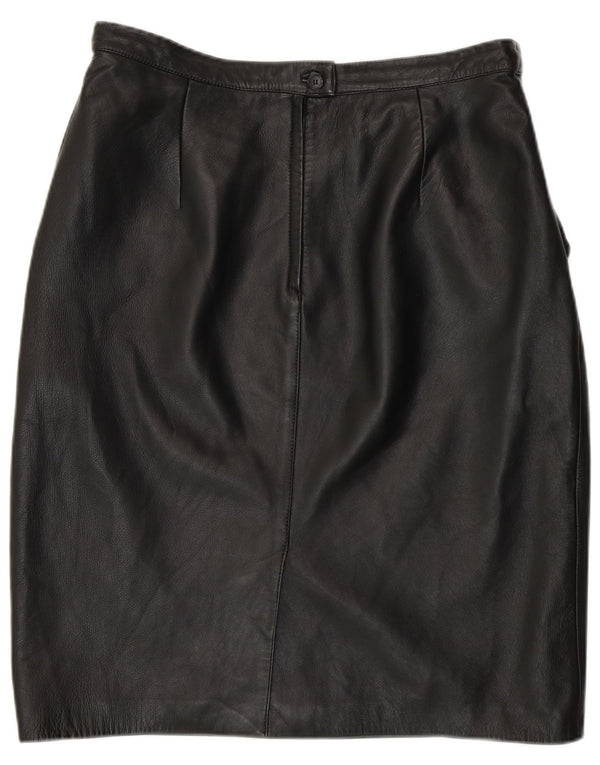 Yorn Γυναικεία Ψηλόμεση Δερμάτινη Pencil Φούστα EU 46 XL W34 Μαύρη Δερμάτινη