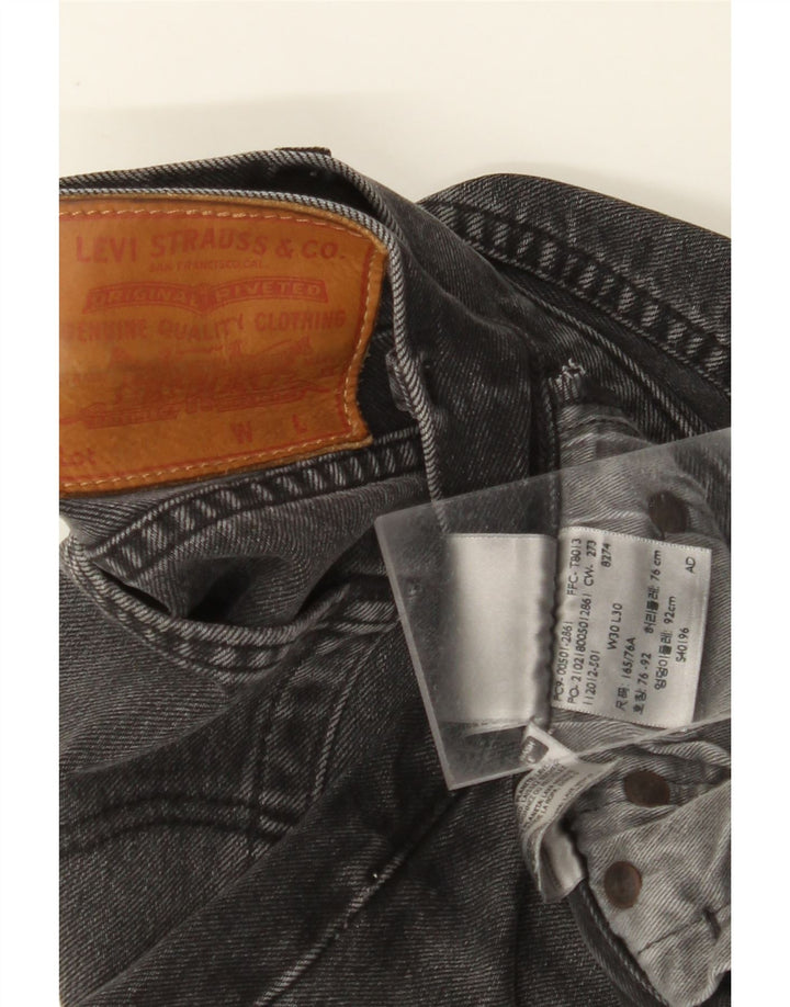 Ανδρικό τζιν LEVI'S ίσιο W30 L30 Γκρι βαμβακερό